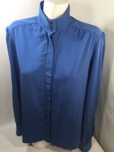 Country Women Button Up Shirt Teal Blue Regular Fit Dress Shirt   Size 18 - $15.07
