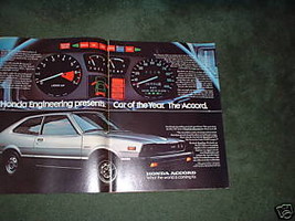 1977 Honda Accord Vintage Car Ad 2-PAGE - $5.99