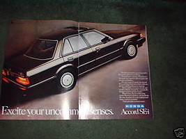 1984 1985 Honda Accord SE-i S Ei Vintage Car Ad 2-PAGE - £4.80 GBP