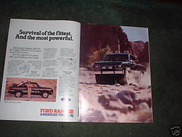 1984 1985 Ford Ranger 4X4 4 X 4 Vintage Truck Car Ad - £4.78 GBP