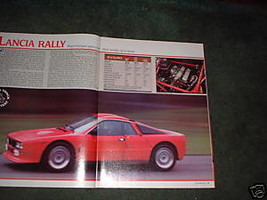 1984 Lancia Rally Original Road Test 4-PAGE - £4.78 GBP