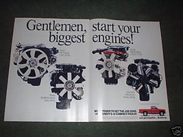 1989 Chevy S-10 S 10 Vintage Car Truck Ad 2 Page - £6.38 GBP