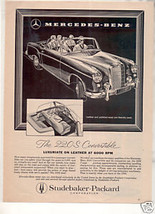 1958 MERCEDES BENZ 220S 220 S CONVERTABL VINTAGE CAR AD - $6.99