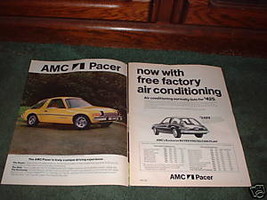 1976 AMC PACER VINTAGE CAR AD 2-PAGE - $5.99