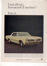 1966 1967 Pontiac Lamans Tempest Ohc Sprint Car Ad - £4.86 GBP