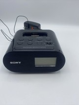 Sony ICF-C05IP 30-Pin iPhone/iPod Clock Radio Speaker Dock Tested w/ AC Adapter - £14.38 GBP