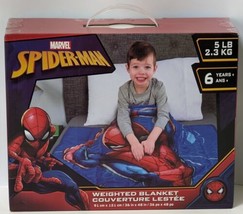 Marvel Spiderman Weighted Blanket 5 lbs 36&quot; x 48&quot; New In Box - $37.00