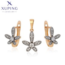 Xuping jewelry new arrival gold plated jewelry set women girl party gift a00723586 thumb200