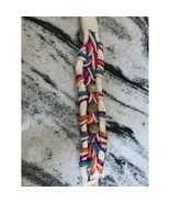 Leather Shop U Braided Rope Collar Necklace Rainbow Multicolor Boho 26&quot; - $562.03 MXN