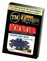 TUC Poker Chip Blue plus 3 regular chips (PK002B) by Tango Magic - Trick - £44.99 GBP