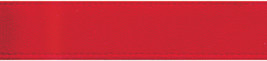 Offray Single Face Satin Ribbon 5/8&quot;X18&#39;-Red - £10.54 GBP