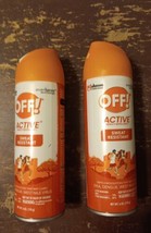 2 JOHNSON OFF! 6 oz. Aerosol Active Insect Repellent Sweat Resistant (BN2) - £14.46 GBP