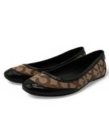 Coach Size 8 Light Brown Khaki Ballet Flats in Signature Canvas F007/F09 - $29.99