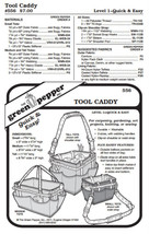 Tool Caddy Bag Tote #556 Sewing Pattern (Pattern Only) gp556 - $9.00