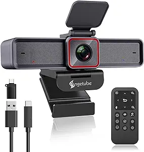 4K Webcam With Ai Tracking,Remote Control 4K Web Camera/10X Digital Zoom... - $259.99
