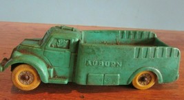 Vintage Auburn Toys Vintage Rubber Farm Green Truck Yellow Tires - £11.38 GBP