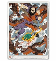 Okami Amaterasu v Orochi Japanese Edo Giclee Limited Poster Print 12x17 Mondo - £59.87 GBP