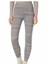 32 DEGREES Womens Knit Printed Baselayer Leggings size Small Color Gray Fairisle - £19.84 GBP