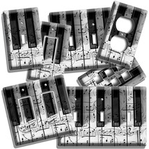 Black White Piano Keys Notes Light Switch Outlet Wall Plates Music Studio Hd Art - £8.52 GBP+