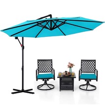Cantilever Patio Umbrellas 10Ft Turquoise - £114.65 GBP