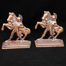 Pair of Bookends of Roman Horseman by Littco Iron circa 1928 - £77.03 GBP
