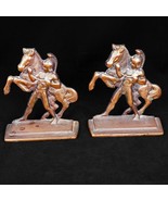 Pair of Bookends of Roman Horseman by Littco Iron circa 1928 - £76.87 GBP