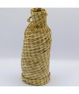 Handmade Woven Wicker Wine Bottle Holder 11x5&quot; 1970 - €5,05 EUR