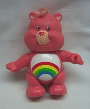 Vintage 1983 Care Bears Jointed Cheer Bear Pvc Toy Figure Teddy 1980&#39;s - £13.05 GBP