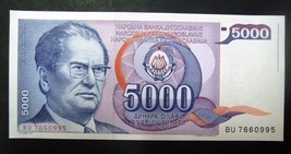 Josip Broz Tito 5000 dinars Yugoslavia Uncirculated 1985 - £2.38 GBP