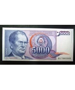 Josip Broz Tito 5000 dinars Yugoslavia Uncirculated 1985 - £2.34 GBP