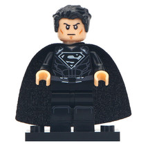 Black Superman (Dark Superman) DC Comics Minifigures Block Toy Gift - $2.75