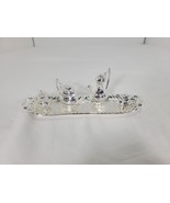 Vintage Miniature Dollhouse Silver Coffee &amp; Tea Set with Tray, 5 pieces ... - $433.84 MXN