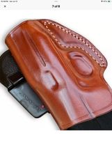 Fits WALTHER PKK/S 3.3”BBL Leather Paddle Holster With Open Top #1170# RH image 7
