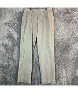 Polo Ralph Lauren Preston Pants Mens 34x34 Light Gray Chino Comfort Prep... - £9.56 GBP