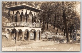 Berkeley Springs WV Upper Spring in Park RPPC By Clyde Laughlin Postcard O5 - $29.95