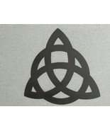 Large Wood TRINITY KNOT Wall Decor Art Celtic Triquetra Symbol - £15.10 GBP