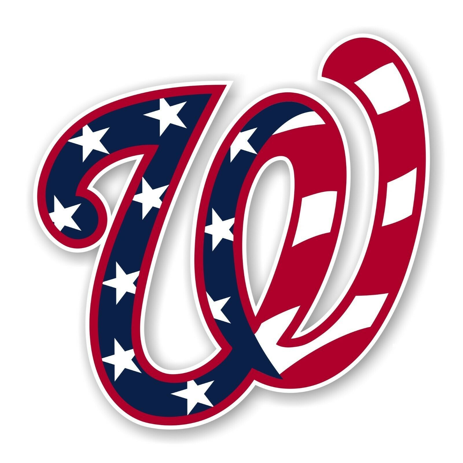 Washington Nationals ( W Flag ) Decal / Sticker Die cut - $3.95+