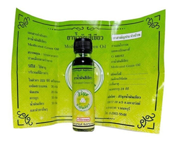 Sirinuch Green Herb Oil Thai Herbs Extract Relieve Sprains Body Aches 24Cc 3X - £33.98 GBP