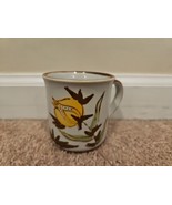Vintage Flower Pattern Made in Korea Beige/Gray Coffee Mug, 8 fl oz - $9.99