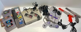 Lot of VINTAGE Nintendo &amp; Super Nintendo Game Systems, Controllers &amp; Games! - $193.95