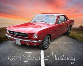 1965 Ford Mustang Beautiful Premium Photo Print 8&quot; X 10&quot; Great Gift - £11.72 GBP