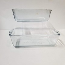 2 Fire King Loaf Pans Sapphire Blue Philbe Glass Baking Vintage Dish 9”x 5” - $17.00