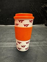 Virginia Tech Hokies 16 Oz Hot/Cold Plastic Tumbler Travel Cup Mug Spill-Proof - £5.20 GBP