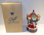 Avon Gifts Santa&#39;s Caroling Carousel Christmas Decor 1995 - £35.65 GBP