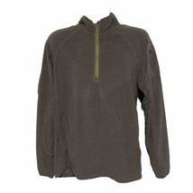 Alpine Design Men&#39;s Large Gray Black Fleece 1/4 Zip Performance Pullover... - £18.28 GBP