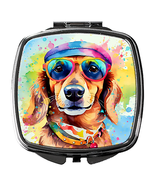 Dachshund Elegance Square Compact Mirror - $15.95