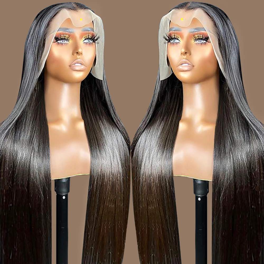 Brazilian Bone Straight Human Hair Wigs 360 Transparent Lace Frontal Wig f - £48.95 GBP+