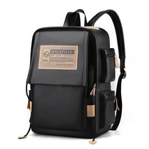 Pu leather fashion multifunction school backpack male laptop waterproof travel shopping thumb200