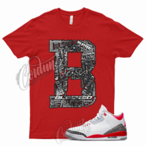 BLS T Shirt for J1 3 Fire Red Cement Grey Elephant Print 4 Bred University 1 - £18.30 GBP+