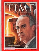 Time Magazine 1957, August 19,  Industrialist Krupp** - £16.28 GBP